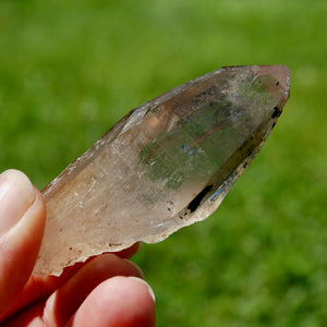 Intricate Tantric Twin Smoky Quartz Crystal Cathedral, Akashic Lines, Malawi