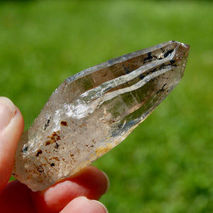 Intricate Tantric Twin Smoky Quartz Crystal Cathedral, Akashic Lines, Malawi