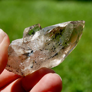 Ornate Gemmy Smoky Quartz Crystal Cathedral, Akashic Lines, Malawi