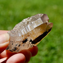 Load image into Gallery viewer, Tantric Triplet Twin Smoky Quartz Crystal Cathedral Starbrary, Akashic Lines, Malawi
