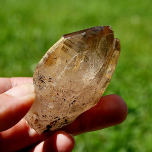 Tantric Triplet Twin Smoky Quartz Crystal Cathedral Starbrary, Akashic Lines, Malawi