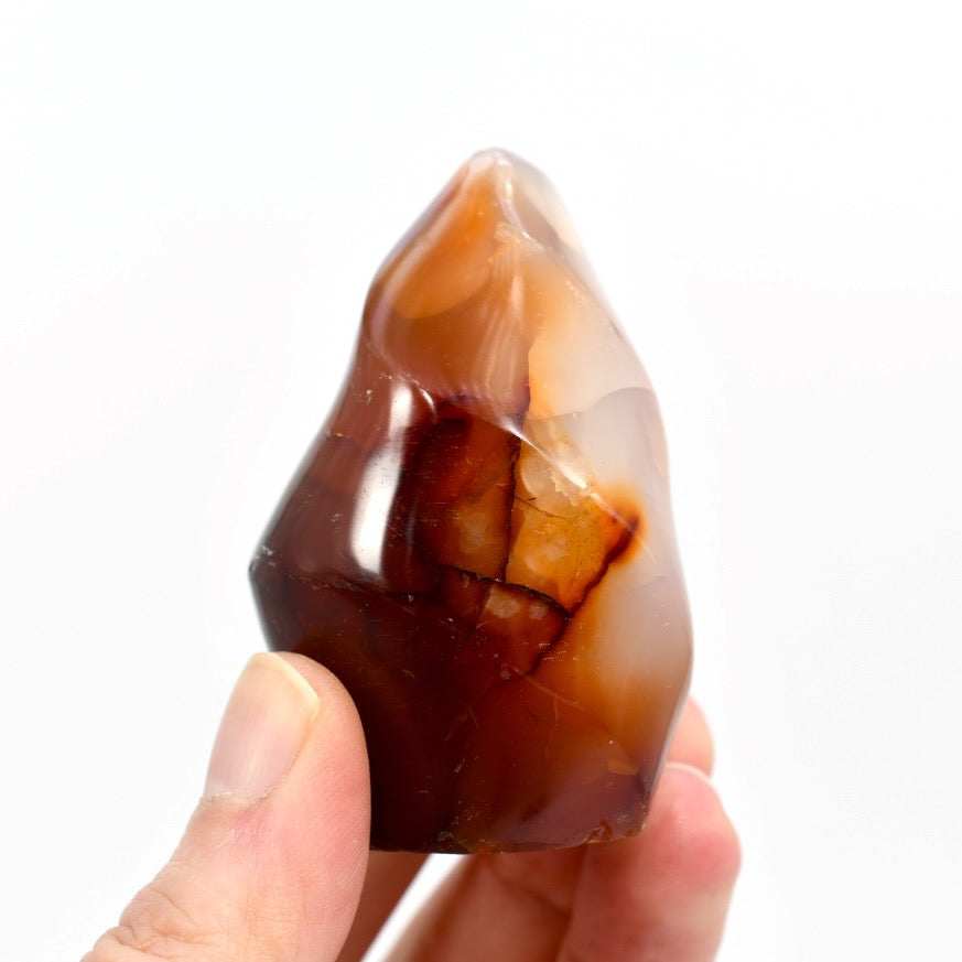 Carnelian Agate Crystal Flame Tower