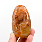 Orbicular Carnelian Agate Crystal Freeform Tower