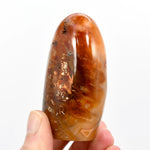 Orbicular Carnelian Agate Crystal Freeform Tower