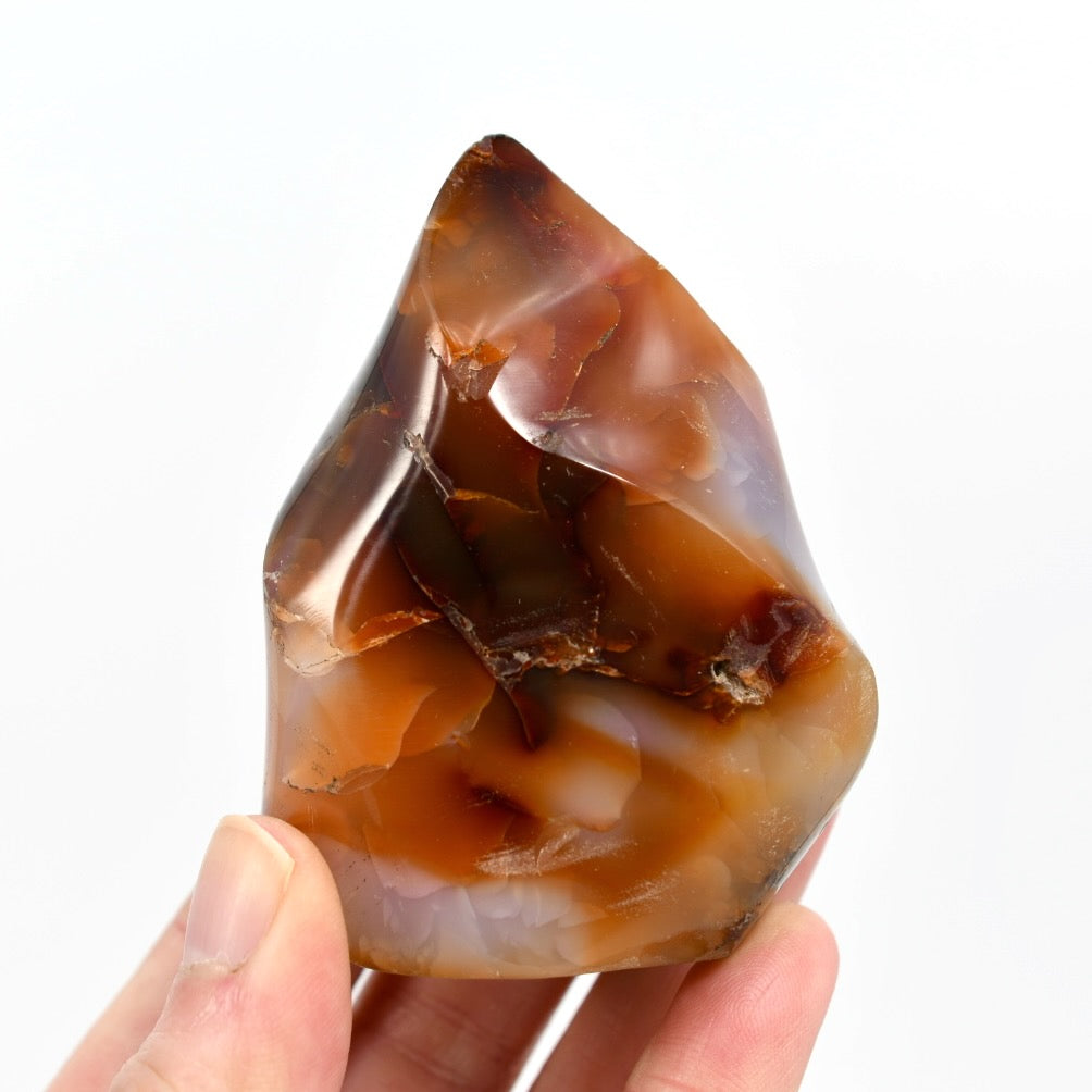 Carnelian Agate Crystal Flame Tower