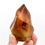Carnelian Agate Crystal Flame Tower
