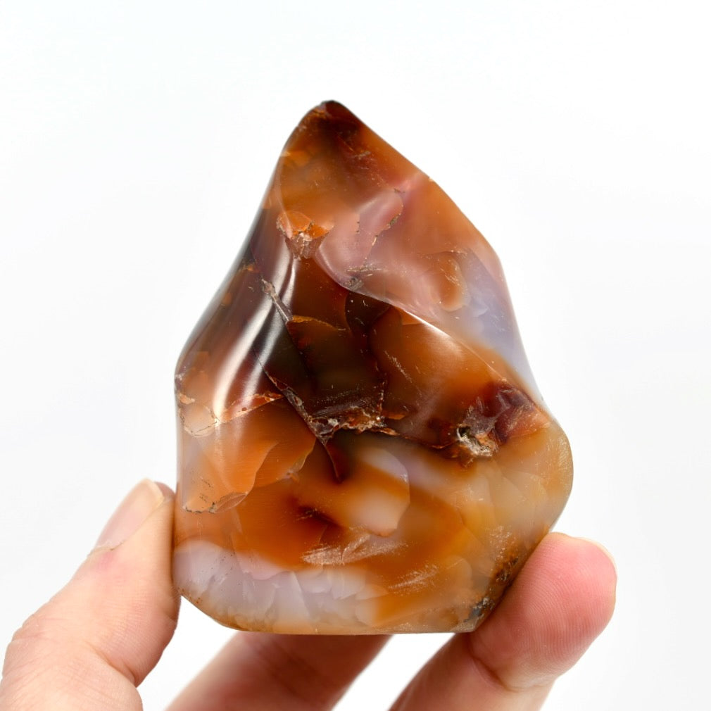 Carnelian Agate Crystal Flame Tower