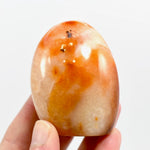 Orbicular Carnelian Agate Crystal Freeform Tower