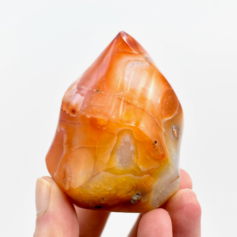 Carnelian Agate Crystal Flame Tower