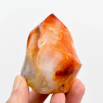 Carnelian Agate Crystal Flame Tower