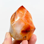 Carnelian Agate Crystal Flame Tower