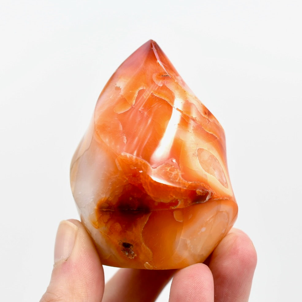 Carnelian Agate Crystal Flame Tower