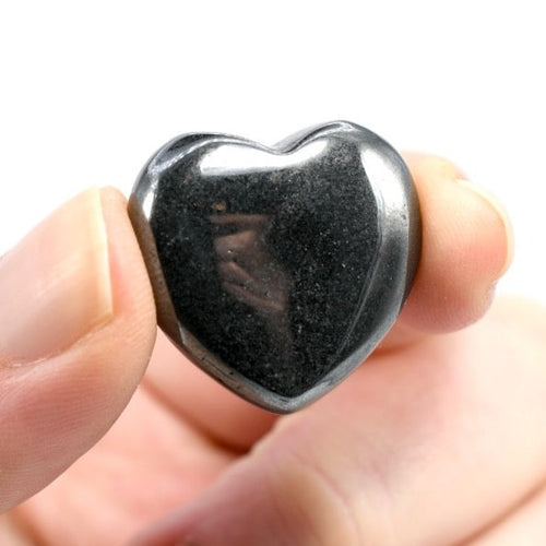 Hematite Crystal Heart Shaped Palm Stone
