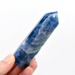 3.8in 150g Blue Fluorite Crystal Tower