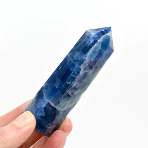 3.8in 150g Blue Fluorite Crystal Tower