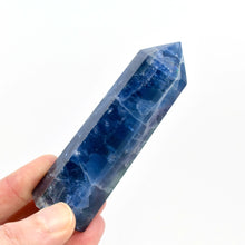 Load image into Gallery viewer, 3.8in 150g Blue Fluorite Crystal Tower
