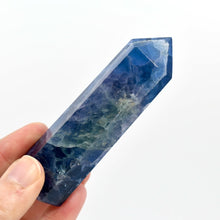 Load image into Gallery viewer, 3.8in 150g Blue Fluorite Crystal Tower
