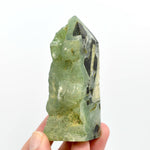 Botryoidal Prehnite Epidote Crystal Tower