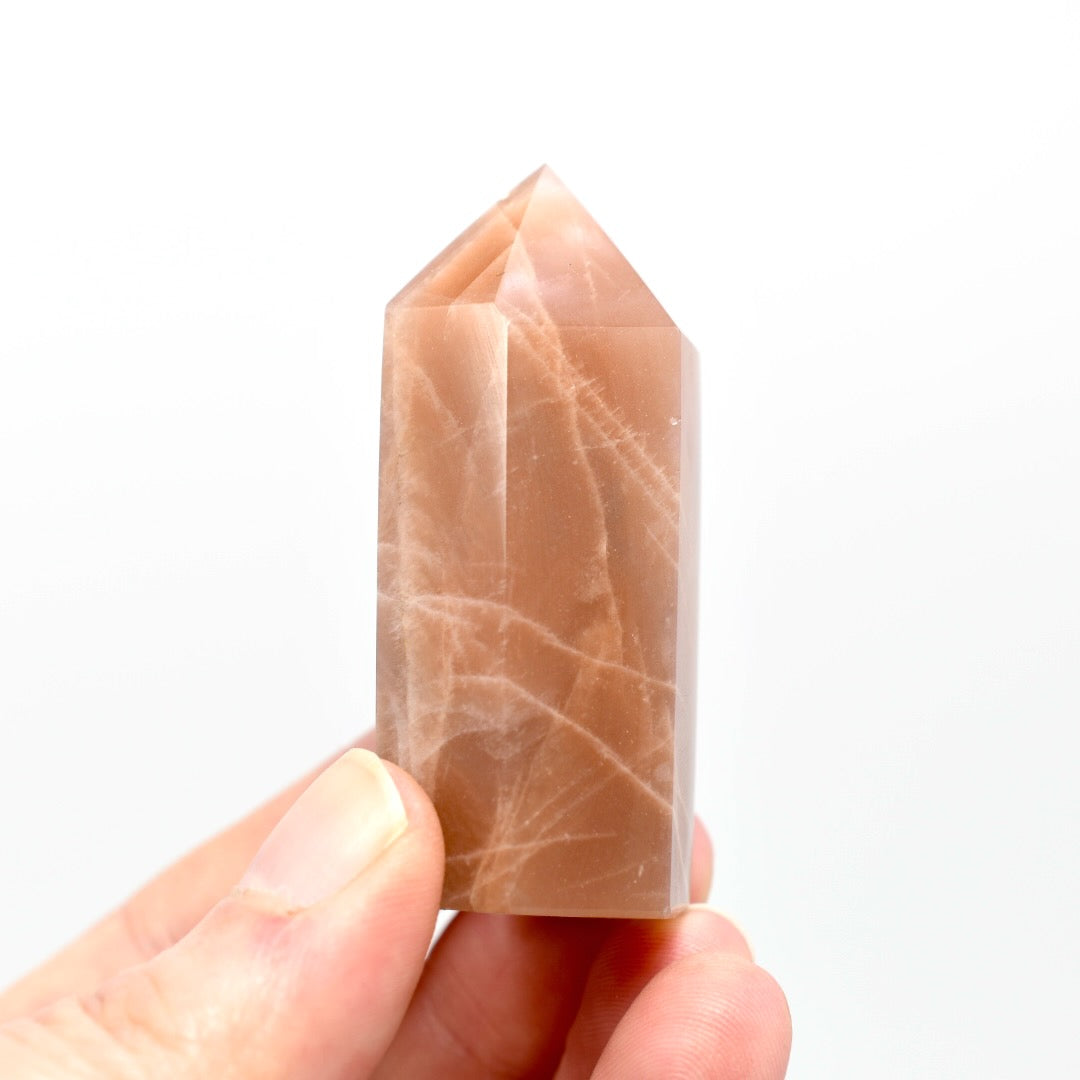 Gemmy Confetti Sunstone Crystal Tower, Top Quality Gem Sunstone Crystal Point