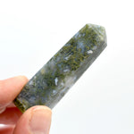 Moss Agate Crystal Tower