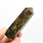 Moss Agate Crystal Tower