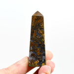 Moss Agate Crystal Tower