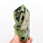 Botryoidal Prehnite Epidote Crystal Tower