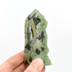 Botryoidal Prehnite Epidote Crystal Tower