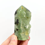 Botryoidal Prehnite Epidote Crystal Tower