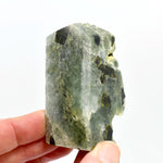 Botryoidal Prehnite x Epidote Crystal Tower