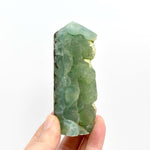 Botryoidal Prehnite Epidote Crystal Tower