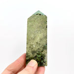 Botryoidal Prehnite Epidote Crystal Tower