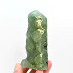 Botryoidal Prehnite Epidote Crystal Tower