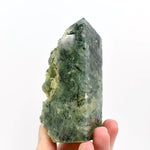 Botryoidal Prehnite Epidote Crystal Tower