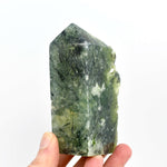 Botryoidal Prehnite Epidote Crystal Tower