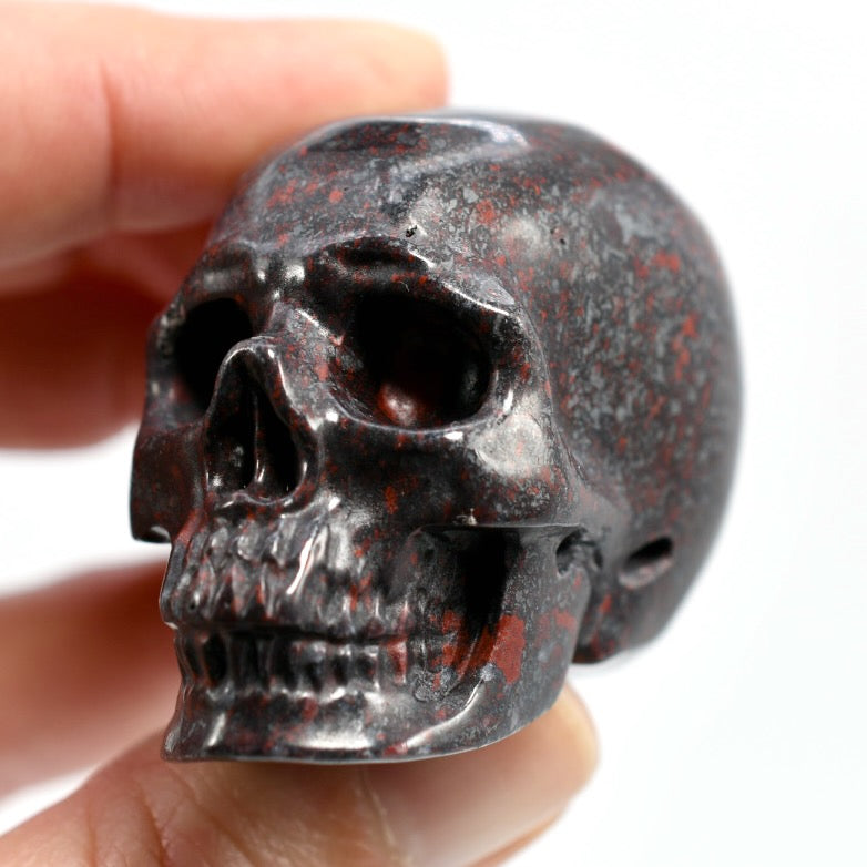 Brecciated Jasper Crystal Skull Realistic