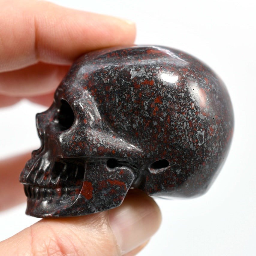Brecciated Jasper Crystal Skull Realistic