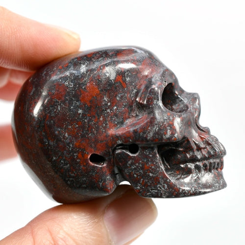 Brecciated Jasper Crystal Skull Realistic