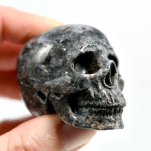 Load image into Gallery viewer, Arfvedsonite Garnet Crystal Skull Realistic
