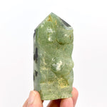 Botryoidal Prehnite Epidote Crystal Tower