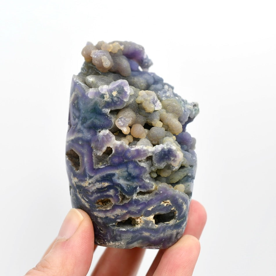 Grape Agate Crystal Tower
