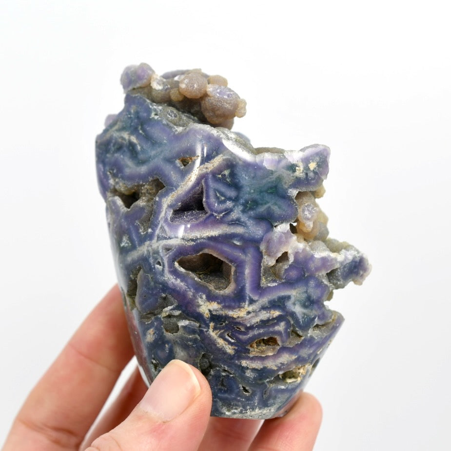 Grape Agate Crystal Tower