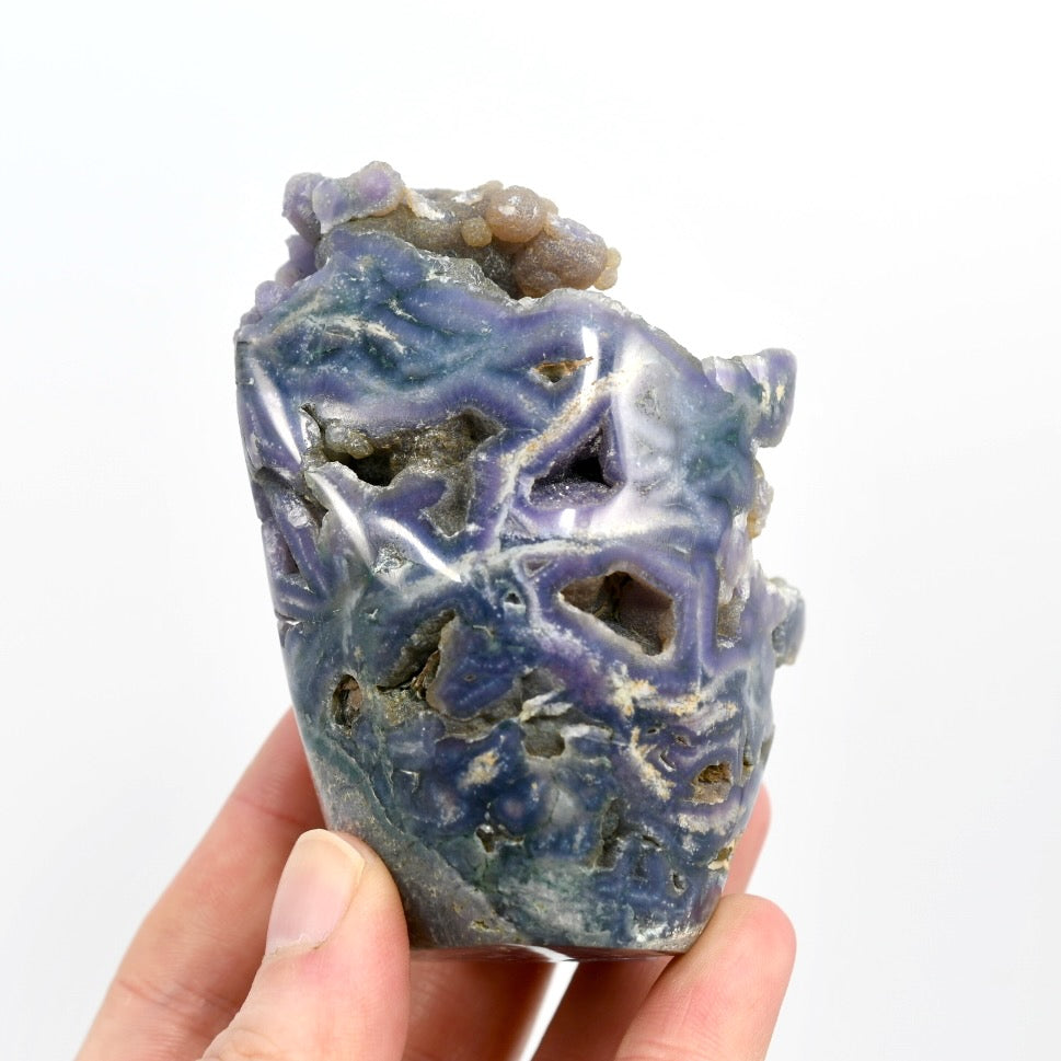 Grape Agate Crystal Tower