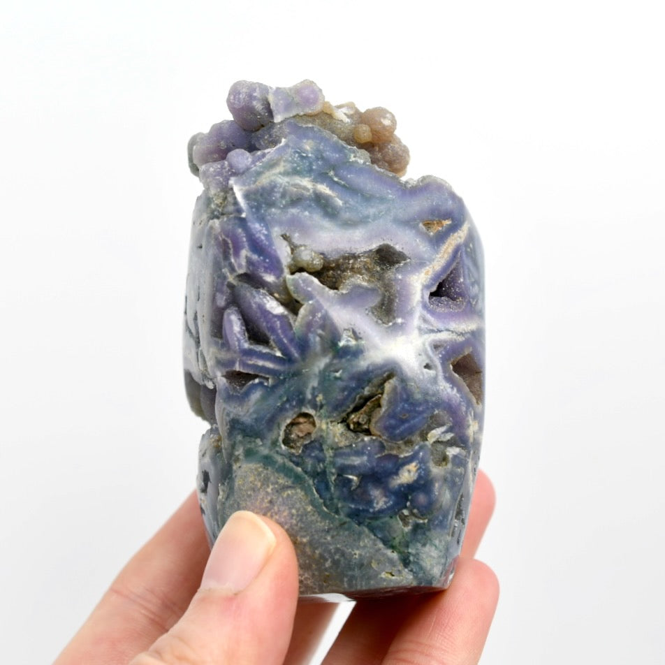 Grape Agate Crystal Tower