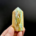 Blue Opalized Petrified Wood Tower, Blue Opal Wood