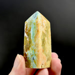 Blue Opalized Petrified Wood Tower, Blue Opal Wood