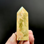 Blue Opalized Petrified Wood Tower, Blue Opal Wood