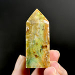 Blue Opalized Petrified Wood Tower, Blue Opal Wood