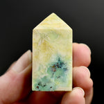 Blue Opalized Petrified Wood Copper Tower