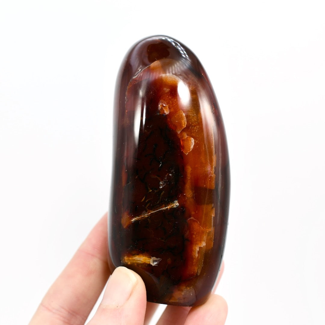 Red Carnelian Agate Crystal Freeform